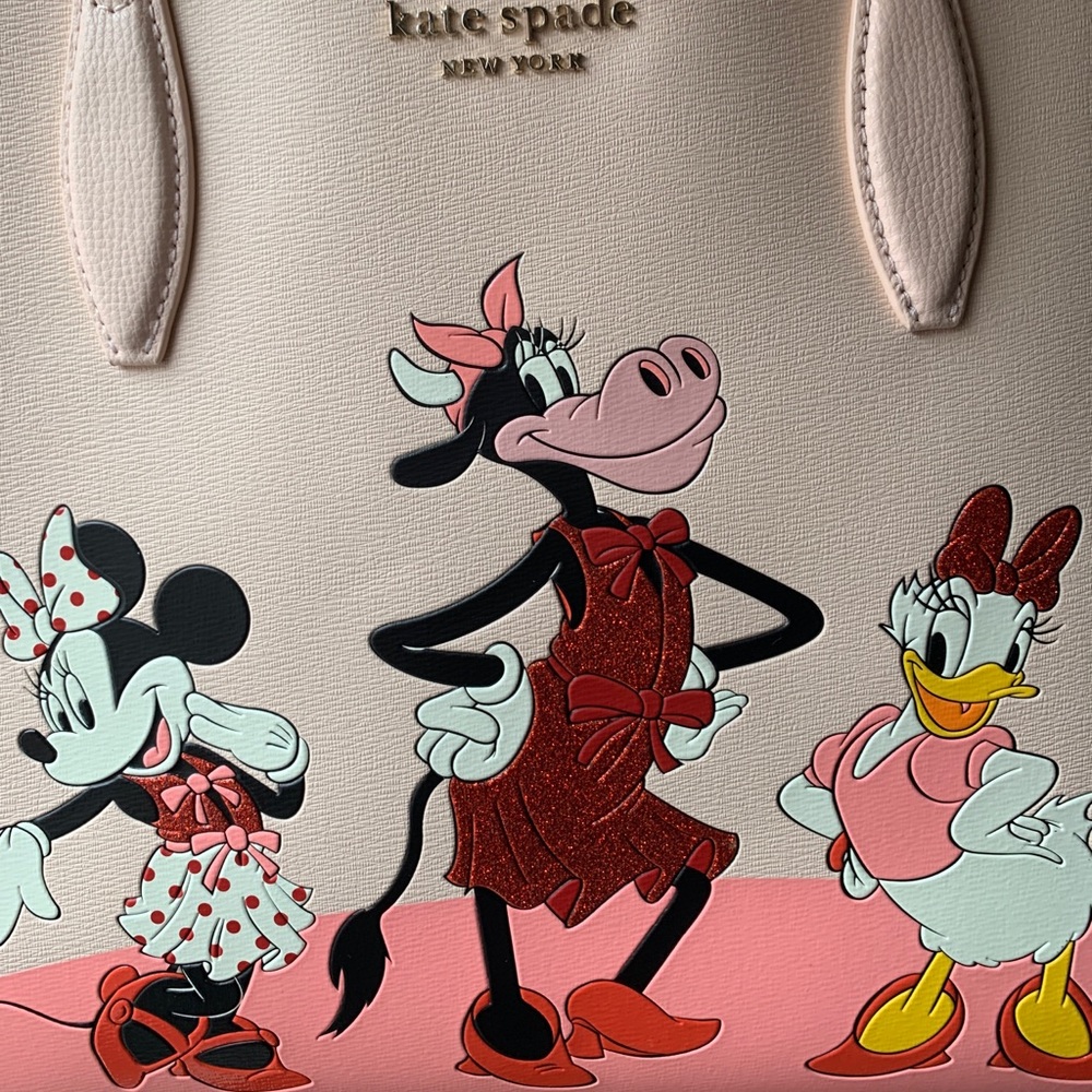 Auth. Kate Spade leather Minnie L.ed tote/Wristlet - Picture 15 of 16